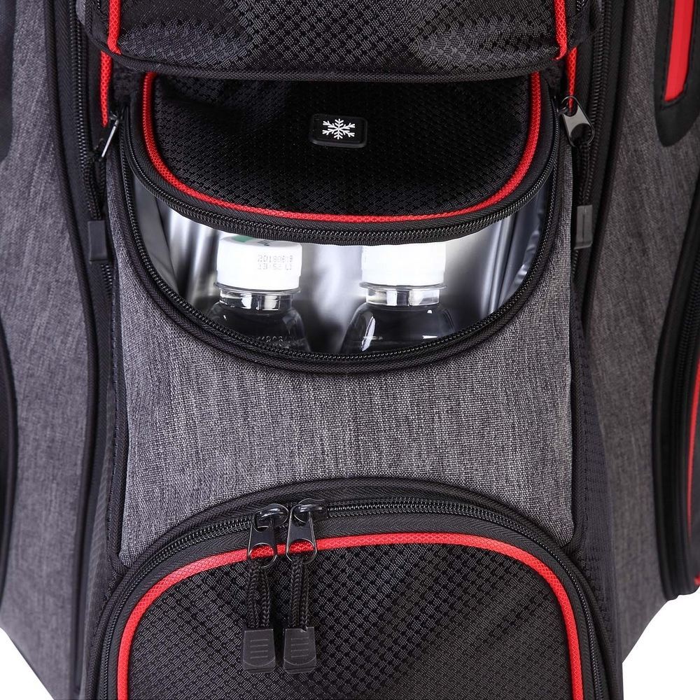 Ram Golf Tour Cart Golf Bags for Men with 14 Way Dividers Top Black, Red