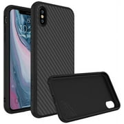 RhinoShield Full Impact Protection Case Compatible with [iPhone X] | SolidSuit - Military Grade Drop Protection, Supports Wireless Charging, Slim, Scratch Resistant - Carbon Fiber Texture