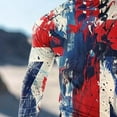 thumbnail image 4 of Viluyesy Mens Sun Shirt UV Protection with Face Mask, Printed Quick Dry Breathable Rash Guard Long Sleeve Shirt A Red L, 4 of 6