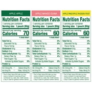 GoGo squeeZ Applesauce and Fruit Puree, Apple Apple, Apple Pineapple Passionfruit, and Apple Mango Guava Snack Pouches Variety Pack, 3.2 oz, 20 Pack
