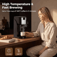 thumbnail image 4 of 2-in-1 Single Serve Coffee Maker for K-Cup Pods and Ground Coffee, 6 to 14 oz Brew Sizes, Compact Brewer with Dual Buttons and Adjustable Drip Tray, 4 of 6