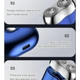 thumbnail image 4 of Repertoireof Shaver, Upgraded Electric Shaver for Men - Dual Magnetic Head, 7500 Rpm, Wet & Dry Usb Rechargeable Pocket Razor, Portable Mini Travel Razor, Waterproof & Low Noise (Gray), 4 of 8
