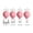 4PCS-Pink, variant on Rubber Head Glass Vacuum Cupping Chinese Therapy Set Hijab Jars AntiCellulite Suction Cups Massage Body Health Massager For Face