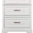 thumbnail image 4 of Teamson Home St. James Bathroom Storage Linen Cabinet, White, 4 of 9