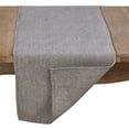 thumbnail image 2 of Saro Lifestyle 100% Cotton Solid Grey Table Runner, 2 of 2