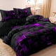 thumbnail image 4 of Conjunto de funda nórdica de ropa de cama 3 piezas púrpura, conjunto de funda nórdica de tres piezas de ropa de cama, 4 of 6