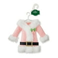 thumbnail image 2 of Winter Blush Pink & White Santa Suit Christmas Ornament, 6.3 in, by Holiday Time, 2 of 5