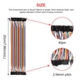 thumbnail image 4 of Cable Multicolor Hembra A Hembra De 20Cm/7,86 Pulgadas, 5 Uds., Cable De Puente De Placa De Pruebas Hembra A Hembra De 40 Pines, Kit De Cable De Cinta Hembra A Hembra Sweethay TO002947-00, 4 of 7