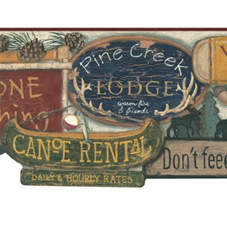 878821 Lodge Sign Wallpaper Border Jl1081bd