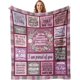 thumbnail image 1 of LHSHID Bonus Daughter Gifts Gift for Bonus Daughter Blanket Stepdaughter Gifts from Stepmom Bonus Daughter Birthday Gift Throw Blanket Bonus Daughter Gifts from Stepmom/Stepdad 40"x50", 1 of 7
