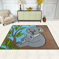 thumbnail image 3 of Dreamtimes Lightweight Soft Area Rugs 63 x 48 in, Koala with Baby On Tree Floor Mat for Kids Playing Room Hardwood Floor Living Room Nursery Rugs, 5'3" x 4', 3 of 6