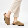 thumbnail image 6 of Ecetana Womens Suede Clogs Comfort Slip-On Mules with Adjustable Buckle Strap Indoor Outdoor Sandals, 6 of 7