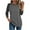 Dark Gray, variant on Womens Baseball Tee 3/4 Sleeve Fashion Crewneck Tops Color Block Blouse Casual Raglan Shirt