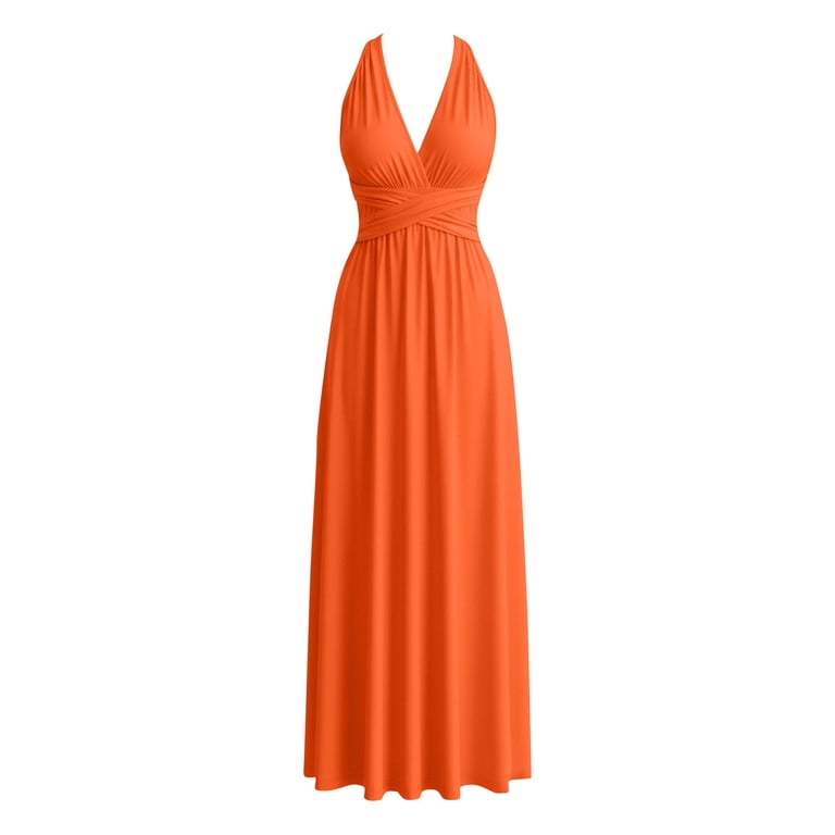 ClodeEU Women's Spaghetti Strap Backless Maxi Dress,Cross Back Flowy A-Line  Long Dress Black,Women's Plus XL