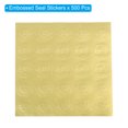 thumbnail image 3 of Unique Bargains Embossed Seal Stickers,  500Pcs Thank You Wax Looking Embossed Envelope Self Adhesive Sticker, Gold Tone, 3 of 7
