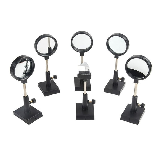 MERIGLARE Physical Optics Experiment Lens Class Demonstration Tool for Children School 6pcs
