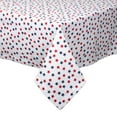thumbnail image 2 of Contemporary Home Living Americana Stars Printed Rectangular Tablecloth - 84" - White and Blue, 2 of 2