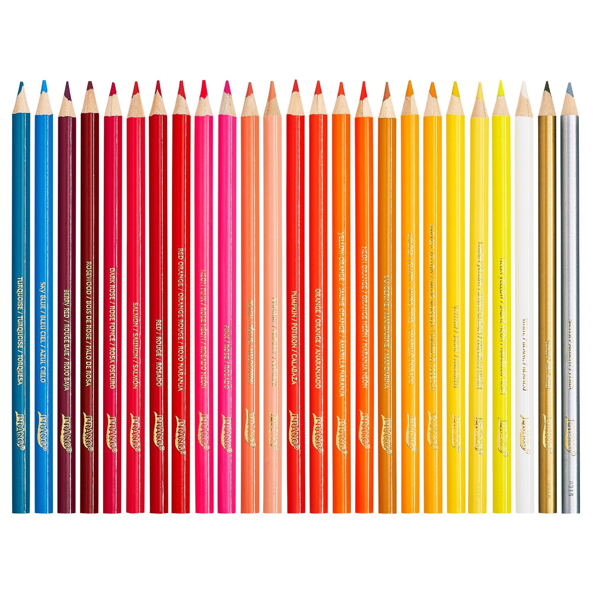 Prang Colored Woodcase Pencils Set, 3.3 mm, Assorted Colors - 50 count