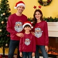thumbnail image 2 of Fiaer Christmas Sweatshirts for Family Shine Santa Printed Xmas Pullover Crew Neck Long Sleeve Baggy Trendy Holiday Tops Men L, 2 of 5