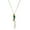 Green, variant on 1928 Jewelry Neotropic Exotic Parrot Crystal Tassel Pendant Necklace For Women 16" + 3" Extender, Orange