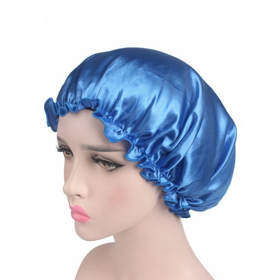 YMMIND Womens Soft Pure Satin Silk Sleeping Caps Night Sleep Hats Hair Scarves Bonnet