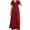 Burgundy, variant on Chiffon Junior Bridesmaid Dress for Girls V-Neck Flower Girl Dress Formal Dresses -Cabernet-2Y