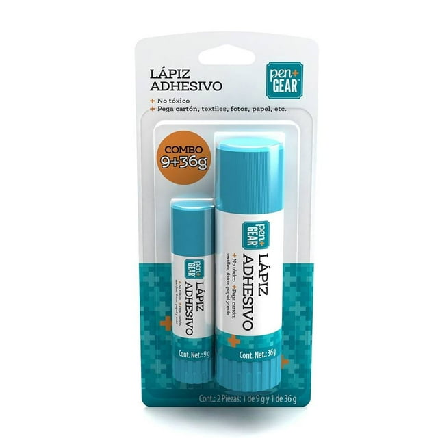 Lápiz Adhesivo Pen+Gear 9 g + 36 g, 2 Pzas