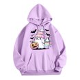 thumbnail image 1 of WEAIXIMIUNG Sweatshirts à Col Rond pour Femmes Zip Up Décontracté à Col Rond avec Poche Imprimé Hoodie, 1 of 3