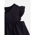 thumbnail image 2 of Wonder Nation Girls Peplum Hem Cotton Top with Flutter Sleeves, Sizes 4-18, 2 of 3