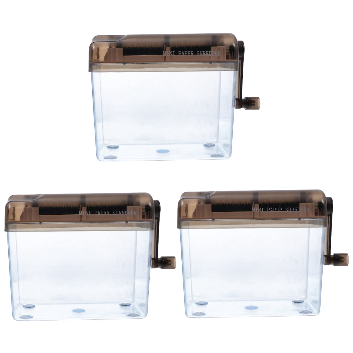 GOOHOCHY 3pcs Mini Paper Shredder Machine Manual Cutter Strip Document Cutting Machine Tool