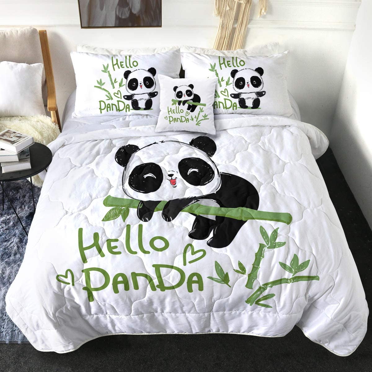Panda Comforter Set Twin Cute Panda 