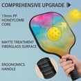 thumbnail image 2 of Pickleball Paddles Set Of 2, Fiberglass Surface, Sweet Candy Print, 4 Balls & Bag, 2 of 5