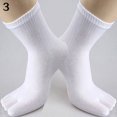 thumbnail image 7 of harmtty 1 Pair Socks Men Autumn Thermal Casual Sports Soft Toe Socks Fingersocks,Dark Blue, 7 of 7