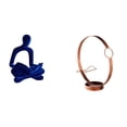 thumbnail image 1 of Figura de pensador abstracto,Estatua de pensador abstracto,decoración para el hogar,Portabotellas de vino,Soporte para botellas de vino,soporte para botellas de vino,estante de, 1 of 8