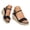 Black, variant on Dakaela Women's Espadrille Wedge Sandals Ankle Strap Platform Open Toe Dressy Summer Shoes 2.95 Inch Comfortable High Heeled Slip on Sandal Black 6