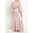 thumbnail image 5 of ELOQUII Women's Plus Size Satin Maxi Dress, 5 of 6