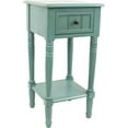 thumbnail image 4 of Decor Therapy Simplify 1 Drawer Accent Table, Turquoise, 14 x 14 x 28", 4 of 6