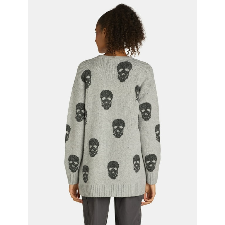 No Boundaries Conversational Cardigan, Women's Sizes XXS-XXL No Boundaries Conversational Cardigan, Women's Sizes XXS-XXL