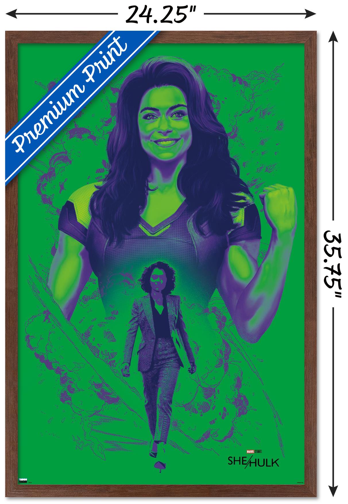 Marvel She-Hulk - Pose Wall Poster, 22.375" x 34" Framed