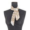 thumbnail image 3 of Square Scarf Headscarf Shawl Printed Scarf 23.62×23.62 Inches Fashionable Decorative Scarf Brown Flower, 3 of 6