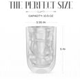 thumbnail image 5 of Elle Decor Insulated Tumbler, Set of 2, Double Wall Crushed Design, 8.5  oz Hiball Glasses, 5 of 7