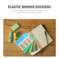 thumbnail image 3 of OULII 5Pcs Household Binder Tabs Dividers Assorted Color for Document Management and Folder Indexing Quick Reference, 3 of 8