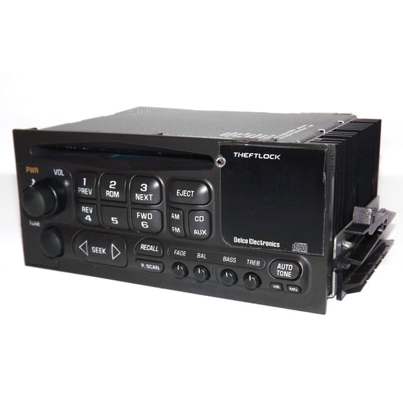 Restored GM Delco OEM 95-05 Chevy Truck Radio CD Player 3.5mm Aux iPod mp3 Input in Face (Refurbished)