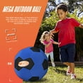 thumbnail image 3 of NERF Mega Ball - 20" Inch Big Outdoor Kids Kickball, Soccer Ball, Dodgeball for Backyard Games - Giant Multi Sport Toy for Outdoor + Lawn Games - Super Fun Kids Sports Toy, 3 of 9