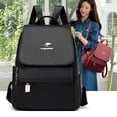 thumbnail image 4 of Mochila de cuero suave para mujer, mochila de moda, bolso de viaje para madres de mediana edad, de cuero suave, de gran capacidad, 4 of 5