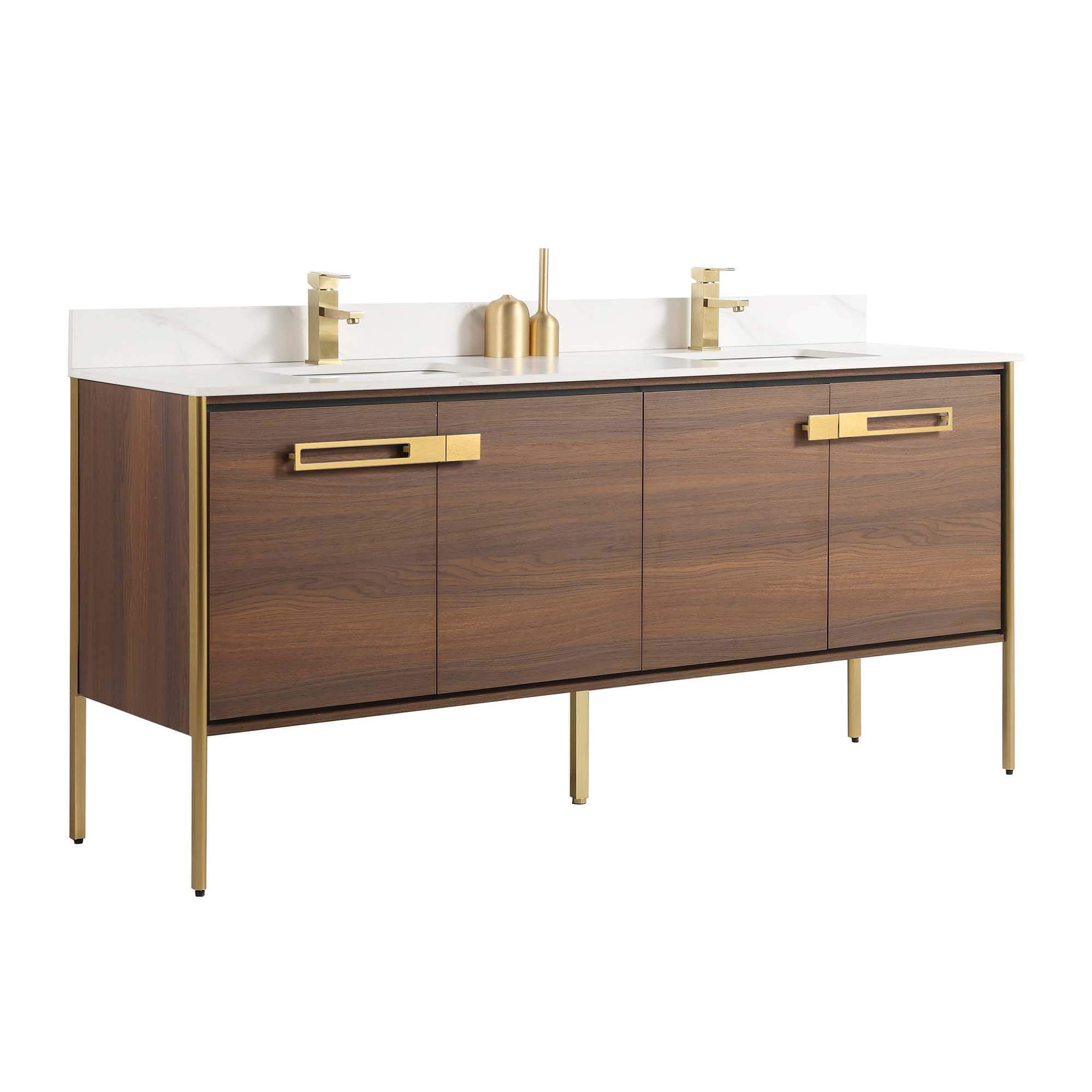 Fine Fixtures Oakville 72 in. W x 20 in. D x 33 in. H Bathroom Vanity