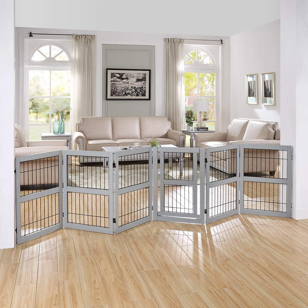 6 panel freestanding gate