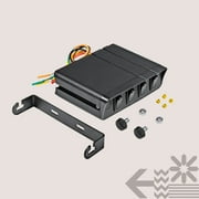 4-Gang 12V Rocker Switch Box [20 Amp Max.] [12 AWG Wires][12 Volt DC] SPST On/Off Rocker Toggle Switch Panel Box for Auto Automotive Lights Car Marine Boat Truck Vehicles & More