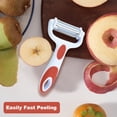 thumbnail image 3 of Hicess Stainless Steel Peeler 3-in-1 Grater Slicer Cozy Grip Sharp Cutter Multifunctional Quick Peeling Kitchen Gadget Vegetable Potato Carrot Peel Remove Tool Kitchen Supplies, 3 of 7
