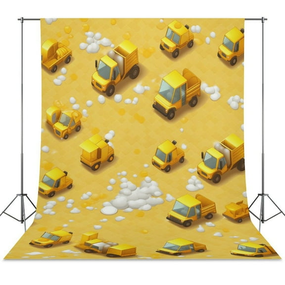 Excavator Construction Vehicle Truck Backdrops for Photography Kids Adult Photo Booth Video Shoot Vinyl Studio Prop